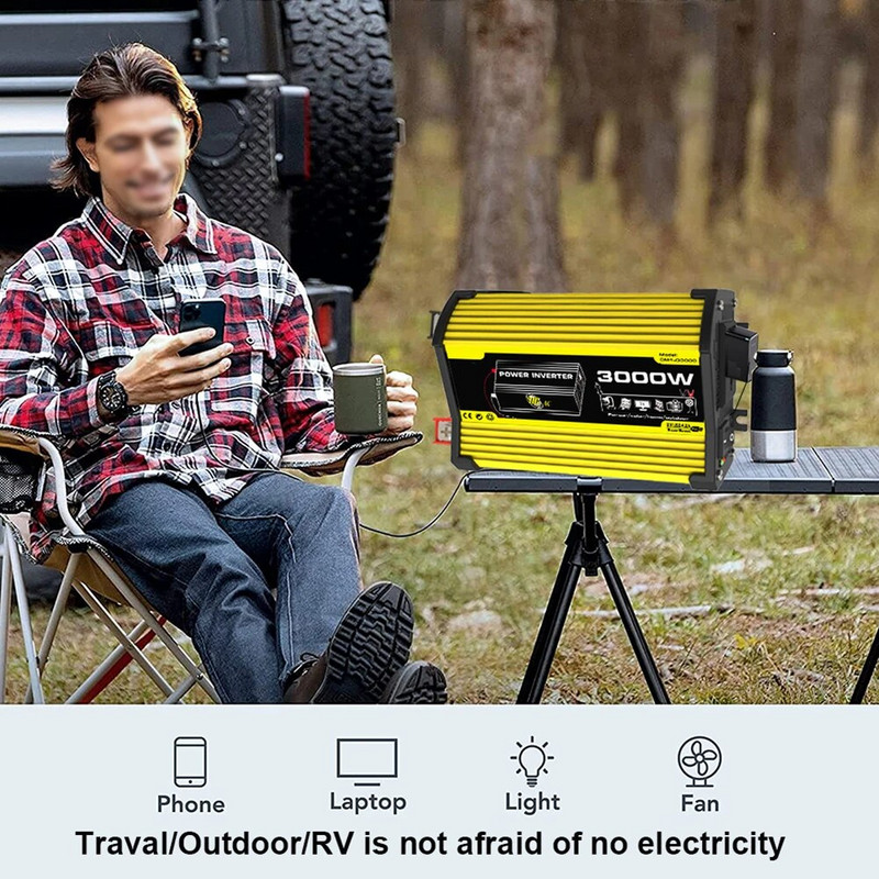 Automobilio keitiklio keitiklis bangų keitiklis DC12V į AC110/220V keitiklis Universalus automobilio maitinimo keitiklis, elektronikos priedai