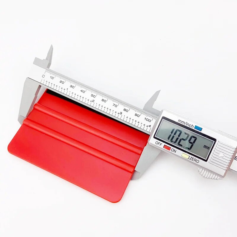 1Gb 10x7cm Auto Styling Vinila oglekļa šķiedras logu ledus noņemšanas līdzeklis tīrīšanas un mazgāšanas mašīnas skrāpis ar filca rakeļa instrumentu plēves iesaiņošanu