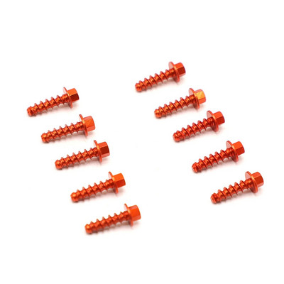 10 tk mustuserataste isekeermestavate plastosade kruvipoltide komplekt KTM EXC EXCF XC XCF SX SXF jaoks 125 250 300 350 400 450 500 1997-2023