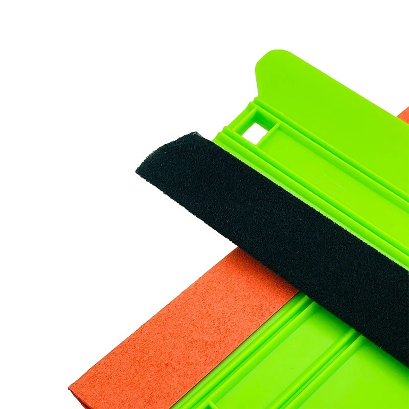 Αξεσουάρ αυτοκινήτου Αφαίρεση φυσαλίδων με φιλμ από ανθρακονήματα Αυτοκόλλητο αυτοκόλλητο Felt Scraper Vinyl Wrap Tint Tool No Scratch Scraper Cleaning Scraper