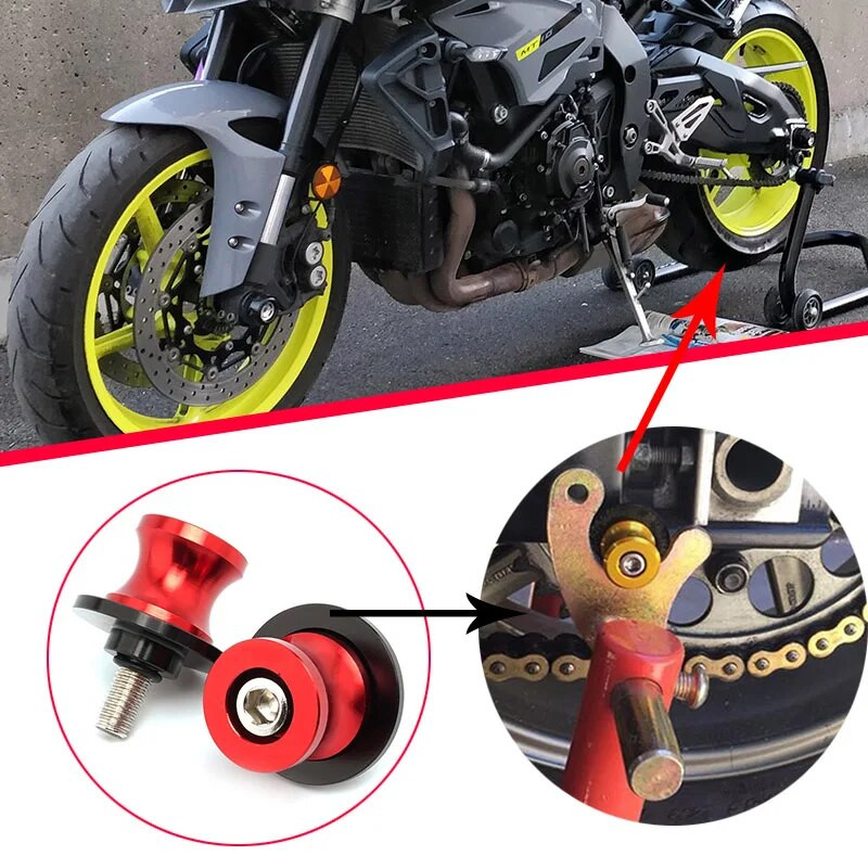 Svārsta sviru spoles aizmugurējā statīva skrūves, slīdņi priekš Suzuki 2023 2022 2021 V-Strom 250 1050 XT V Strom 650 VStrom 800DE DL650 DL1000