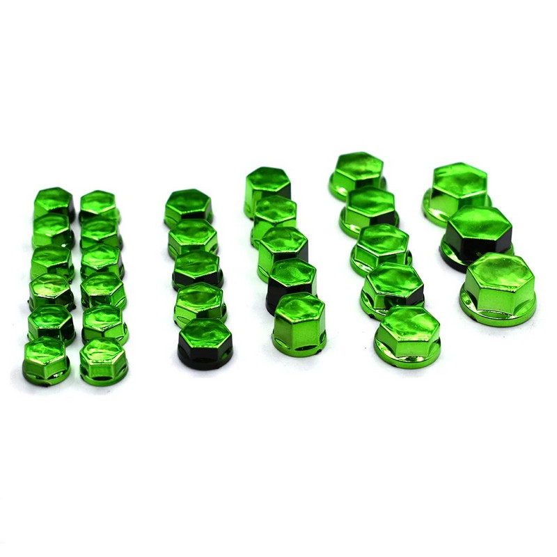 Universāls 30PCS motociklu modelēšanas pārklājuma uzgrieznis dekoratīvais skrūvējams vāciņš Priekš KAWASAKI Z250 Z300 Z650 Z750 Z800 Z900 Z1000 ER-6F ER6N