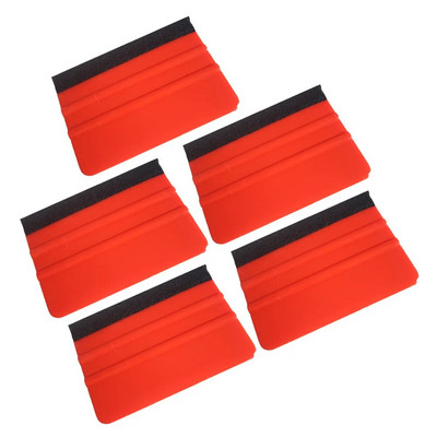 Filc gumibetét autóipari töltőanyagokhoz - 5db professzionális karcmentes gumibetét fólia felhordó eszköz, fóliakaparó autó