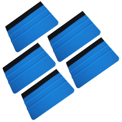 Filc gumibetét autóipari töltőanyagokhoz - 5db professzionális karcmentes gumibetét fólia felhordó eszköz, fóliakaparó autó