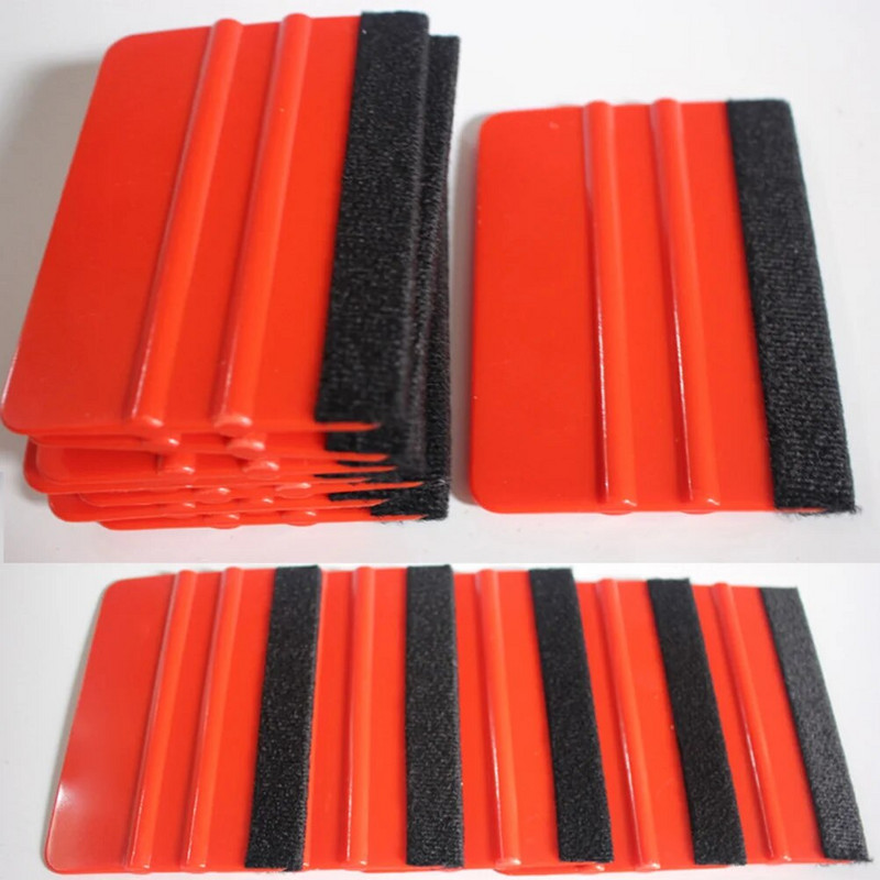 Filc gumibetét autóipari töltőanyagokhoz - 5db professzionális karcmentes gumibetét fólia felhordó eszköz, fóliakaparó autó