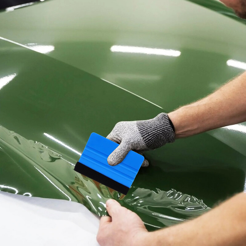 Filc gumibetét autóipari töltőanyagokhoz - 5db professzionális karcmentes gumibetét fólia felhordó eszköz, fóliakaparó autó