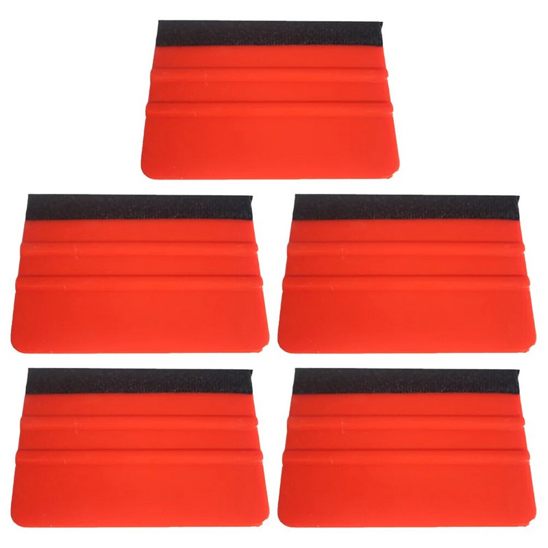 Filc gumibetét autóipari töltőanyagokhoz - 5db professzionális karcmentes gumibetét fólia felhordó eszköz, fóliakaparó autó