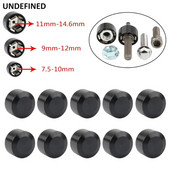 Melns Motocikla Galvas Skrūvju Vāciņš CNC Schrauben Topper Caps Cover Harley Sportster Touring Dyna Big Twin Cam Softail