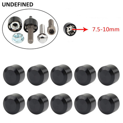 Melns Motocikla Galvas Skrūvju Vāciņš CNC Schrauben Topper Caps Cover Harley Sportster Touring Dyna Big Twin Cam Softail