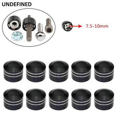 Melns Motocikla Galvas Skrūvju Vāciņš CNC Schrauben Topper Caps Cover Harley Sportster Touring Dyna Big Twin Cam Softail