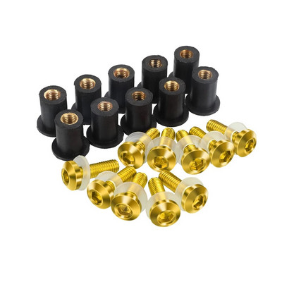 10PCS M5 Κιτ μπουλονιών παρμπρίζ μοτοσικλέτας Βίδες παρμπρίζ ΓΙΑ Honda CBR 125R 250R 300R 500R 600 900 954 1000 RR CBR650R XADV