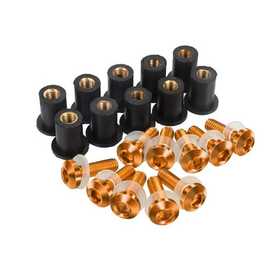 10PCS M5 Κιτ μπουλονιών παρμπρίζ μοτοσικλέτας Βίδες παρμπρίζ ΓΙΑ Honda CBR 125R 250R 300R 500R 600 900 954 1000 RR CBR650R XADV