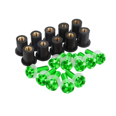 10PCS M5 Κιτ μπουλονιών παρμπρίζ μοτοσικλέτας Βίδες παρμπρίζ ΓΙΑ Honda CBR 125R 250R 300R 500R 600 900 954 1000 RR CBR650R XADV