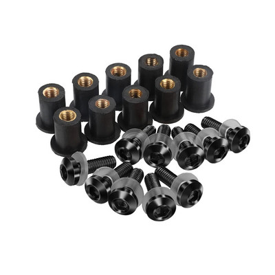 10PCS M5 Κιτ μπουλονιών παρμπρίζ μοτοσικλέτας Βίδες παρμπρίζ ΓΙΑ Honda CBR 125R 250R 300R 500R 600 900 954 1000 RR CBR650R XADV