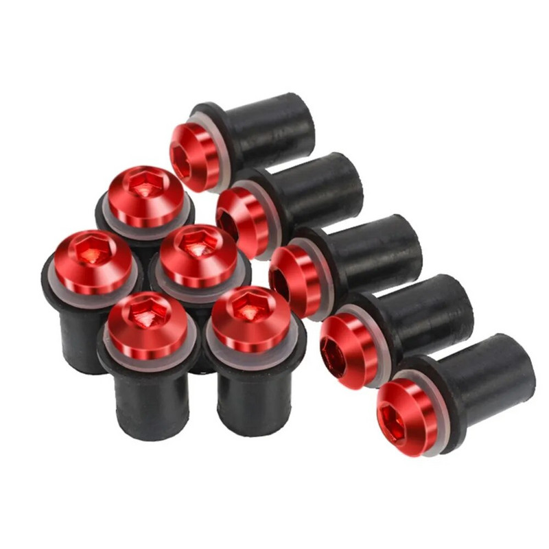 10PCS M5 Κιτ μπουλονιών παρμπρίζ μοτοσικλέτας Βίδες παρμπρίζ ΓΙΑ Honda CBR 125R 250R 300R 500R 600 900 954 1000 RR CBR650R XADV