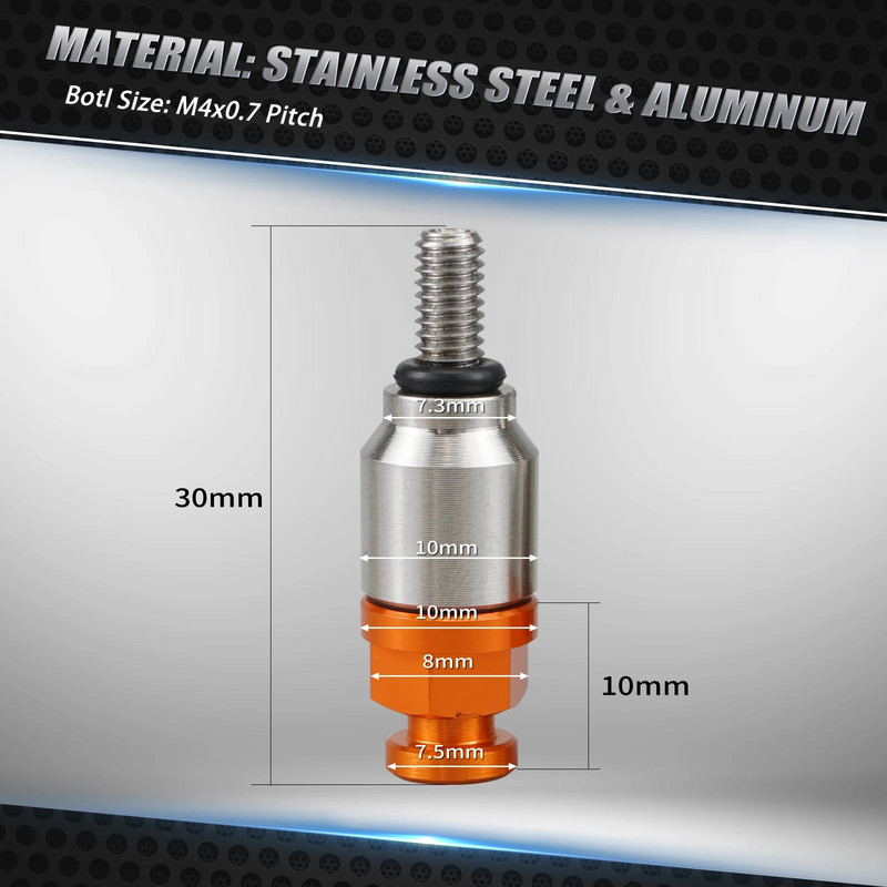 M4x0.7 dakšu gaisa atgaisošanas vārstu skrūve priekš KTM EXC EXCF SX SXF XC XCF XCW XCFW MXC SMR 85 125 150 250 300 350 450 500 525 530 690