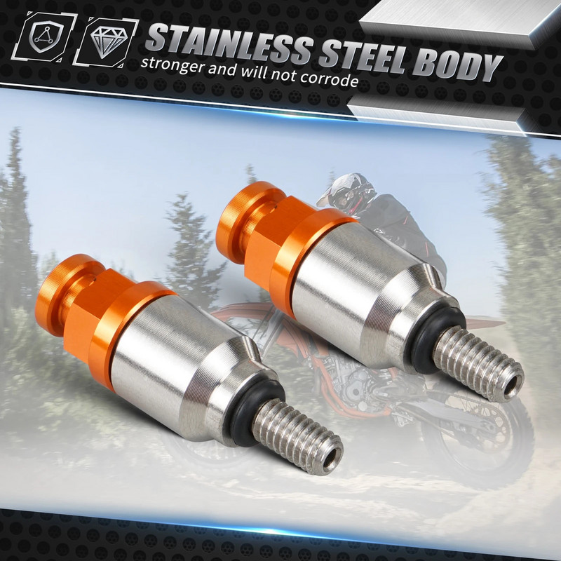 M4x0.7 dakšu gaisa atgaisošanas vārstu skrūve priekš KTM EXC EXCF SX SXF XC XCF XCW XCFW MXC SMR 85 125 150 250 300 350 450 500 525 530 690