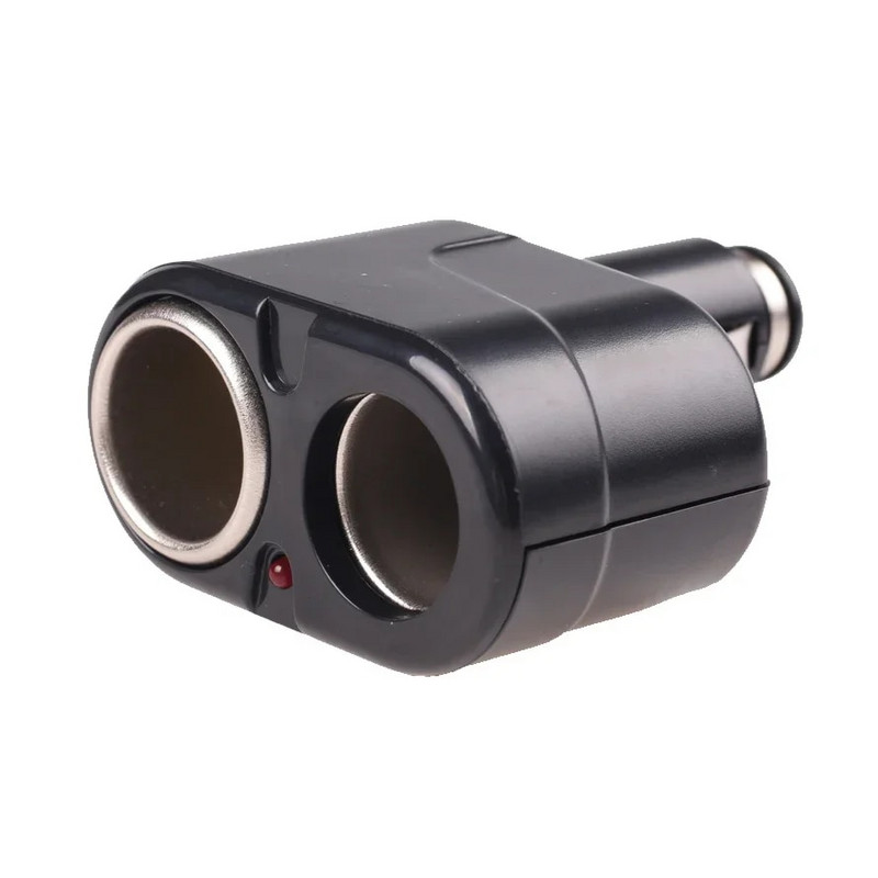 12 V-os kettős szivargyújtó autós öngyújtó töltő aljzat elosztó autó szivargyújtó aljzat dupla kettős adapter elosztó