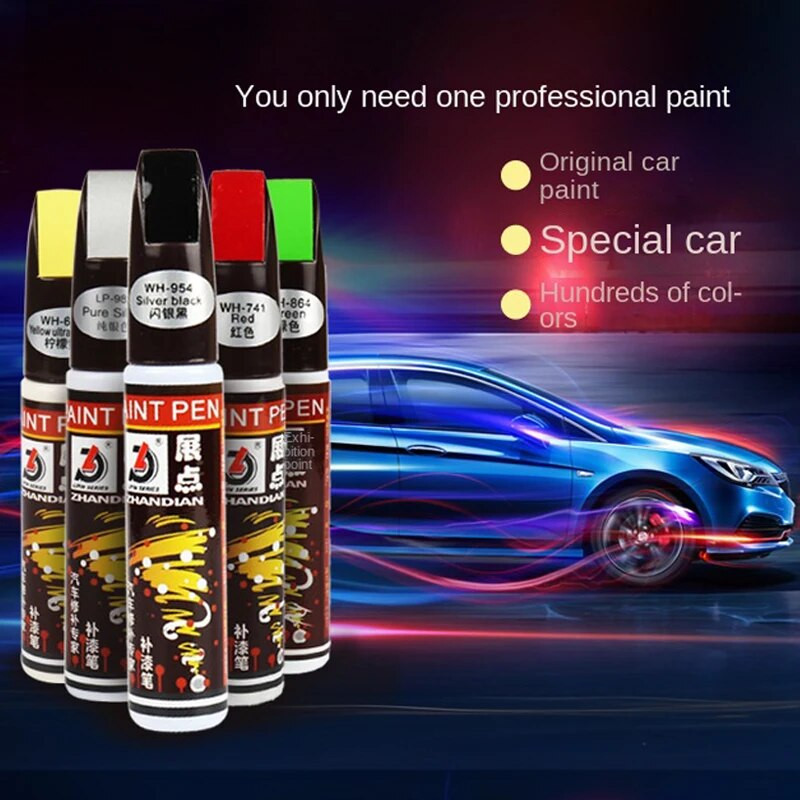 SZYDGM automobilių dažų netoksiškas nuolatinis vandeniui atsparus remonto rašiklis vandeniui atsparus skaidrus automobilio įbrėžimų valiklis įvairių spalvų teptukas