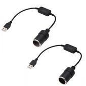 1 Pc 120/35cm Universal Θηλυκός μετατροπέας καλωδίου υποδοχή αναπτήρα αυτοκινήτου για GPS E-Dog Dash Καλώδιο μετατροπής USB σε Dc 5V σε 12V