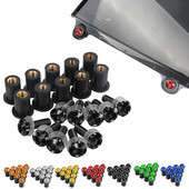 5mm 10GAB Motocikla Vējstikla Vējstikla Skrūves Skrūves Uzgrieznis priekš Suzuki GSXR GSX-R 600 750 1000 K1 K2 K3 K4 K5 K6 K7 K8 K9 K11