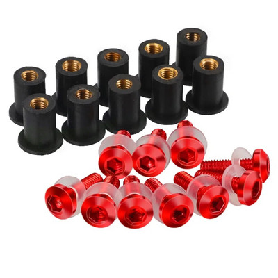 5mm 10GAB Motocikla Vējstikla Vējstikla Skrūves Skrūves Uzgrieznis priekš Suzuki GSXR GSX-R 600 750 1000 K1 K2 K3 K4 K5 K6 K7 K8 K9 K11