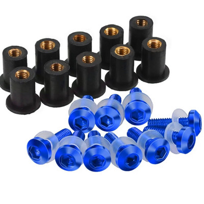 5mm 10GAB Motocikla Vējstikla Vējstikla Skrūves Skrūves Uzgrieznis priekš Suzuki GSXR GSX-R 600 750 1000 K1 K2 K3 K4 K5 K6 K7 K8 K9 K11