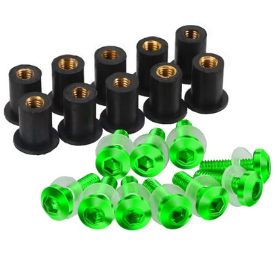 5mm 10GAB Motocikla Vējstikla Vējstikla Skrūves Skrūves Uzgrieznis priekš Suzuki GSXR GSX-R 600 750 1000 K1 K2 K3 K4 K5 K6 K7 K8 K9 K11