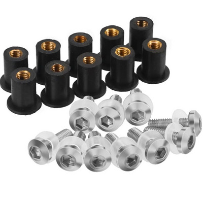 5mm 10GAB Motocikla Vējstikla Vējstikla Skrūves Skrūves Uzgrieznis priekš Suzuki GSXR GSX-R 600 750 1000 K1 K2 K3 K4 K5 K6 K7 K8 K9 K11