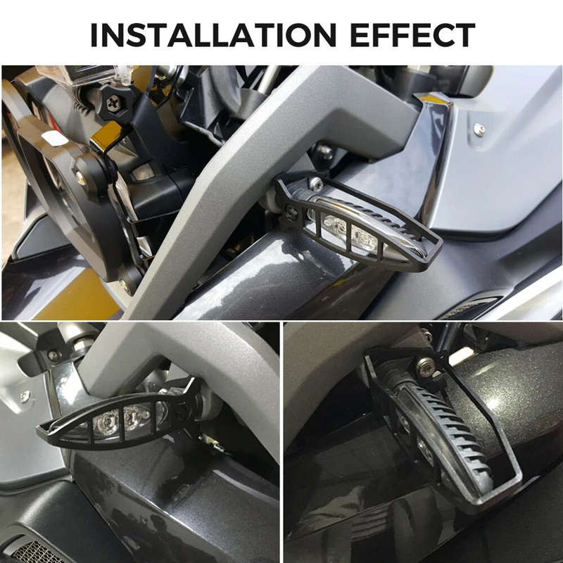 Motocikla priekšējā un aizmugurējā pagrieziena signāla LED gaismas aizsardzības vāciņš BMW R1200GS LC ADV R 1250 GS Adventure F850GS ADV F750GS daļai