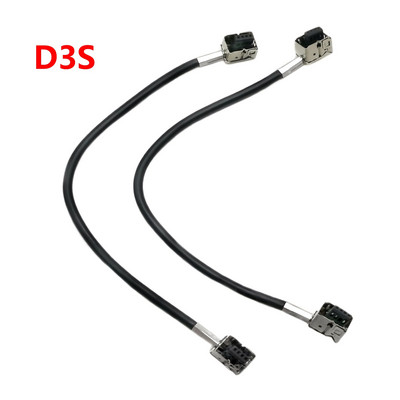 2PCS D3S D3C D3R Socket Adaptors  D3S D3C D3R Xenon Cable Converters High Voltage Wire Cable Connector Relay Harness