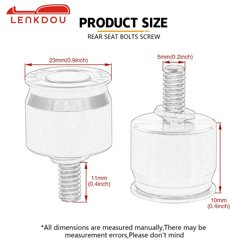 Βίδα βίδας πίσω καθίσματος φτερό μοτοσικλέτας για Harley Sportster 96-2023 Wide Glide Street Bob Roadking Fatbob Streetbob Softail Dyna