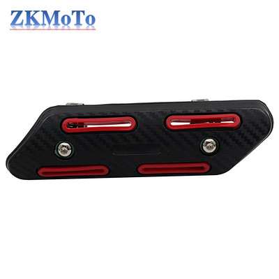 Motocikla izplūdes gāzu siltuma vairoga aizsargs ABS apvidus transportlīdzekļu motociklu izplūdes caurules aizsargapvalks siltuma vairogs dekoratīvs