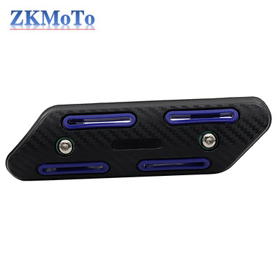 Motocikla izplūdes gāzu siltuma vairoga aizsargs ABS apvidus transportlīdzekļu motociklu izplūdes caurules aizsargapvalks siltuma vairogs dekoratīvs