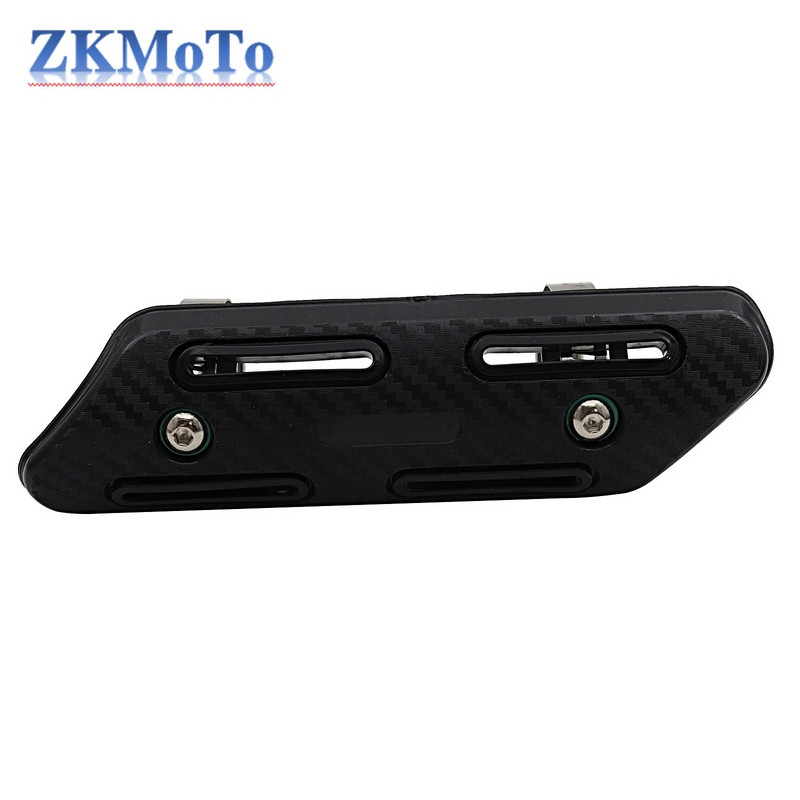 Motocikla izplūdes gāzu siltuma vairoga aizsargs ABS apvidus transportlīdzekļu motociklu izplūdes caurules aizsargapvalks siltuma vairogs dekoratīvs