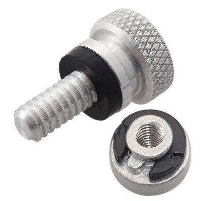 1/4" aizmugurējā spārna pasažiera sēdekļa bultskrūves skrūvju uzgrieznis Harley Sportster XL 883 1200 Dyna Touring Glide Softail CVO piederumiem