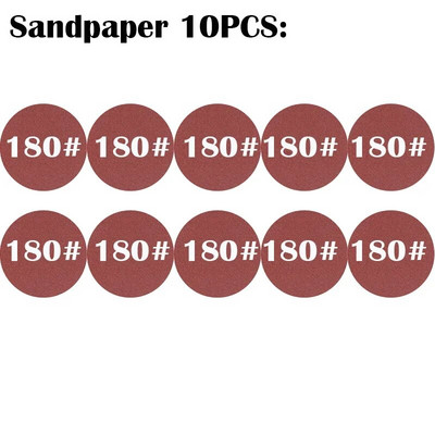 5-инчови лепилни шлифовъчни дискове с кука и примка 60#-5000# шкурка Флокирана лепилна шкурка за произволна орбитална шлифовъчна машина
