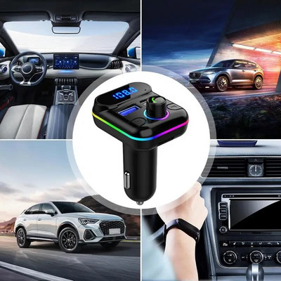 Προσαρμογέας αναπτήρα, Συσκευή αναπαραγωγής MP3 αυτοκινήτου, Δέκτης συμβατός με Bluetooth αυτοκινήτου, Πομπός FM αυτοκινήτου, Διπλές θύρες φόρτισης USB