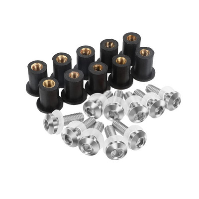 10 buc. șuruburi de parbriz M5 5mm kituri de șuruburi pentru YAMAHA T-MAX500 XP500 T-MAX530 XP530 TMAX530 TMAX 560 SX/DX/MAX TECH