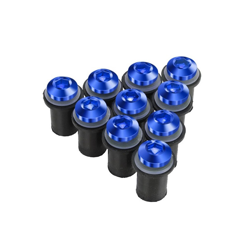 10GAB M5 5mm vējstikla vējstikla skrūvju skrūvju komplekti priekš YAMAHA T-MAX500 XP500 T-MAX530 XP530 TMAX530 TMAX 560 SX/DX/MAX TECH