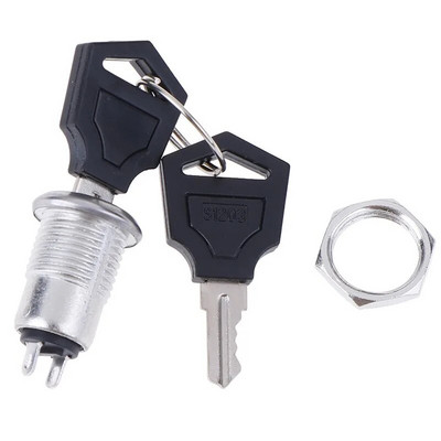 1Szett 2 vezetékes gyújtáskapcsoló 2 kulccsal be- és kikapcsoló zár elektromos robogóhoz ATV zsebbicikli motorkerékpár motorkerékpár ATV quad