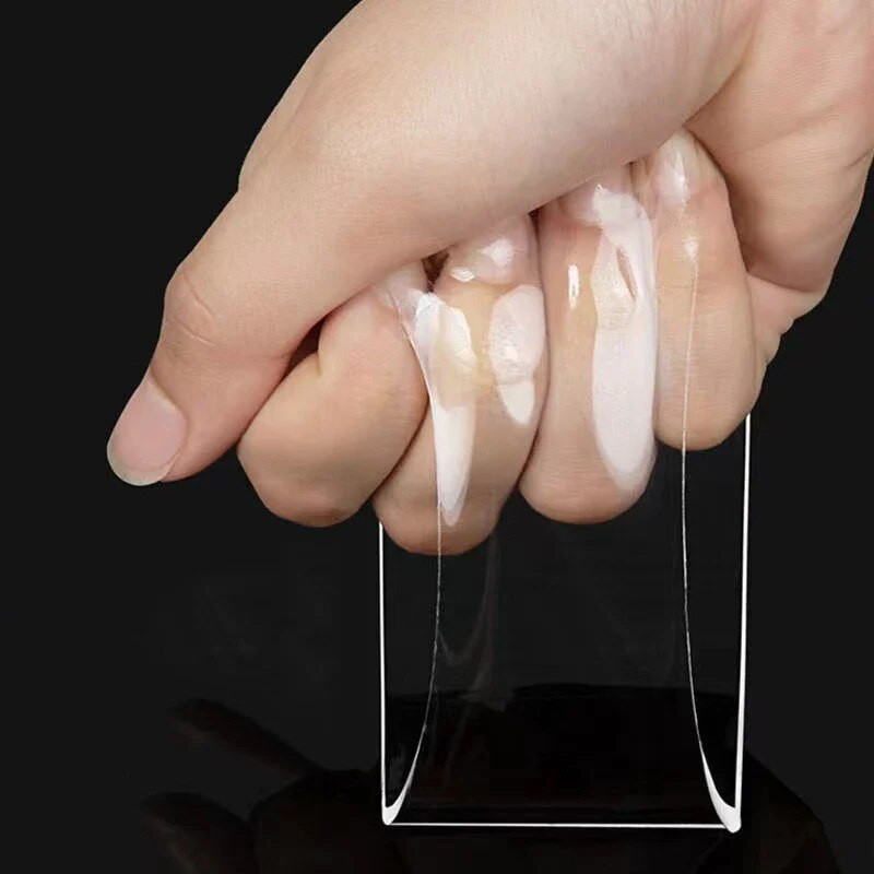 Двустранно залепваща лента Здрава прозрачна нано двустранна лепкава лента Водоустойчиви стикери за стена за многократна употреба Супер здрави