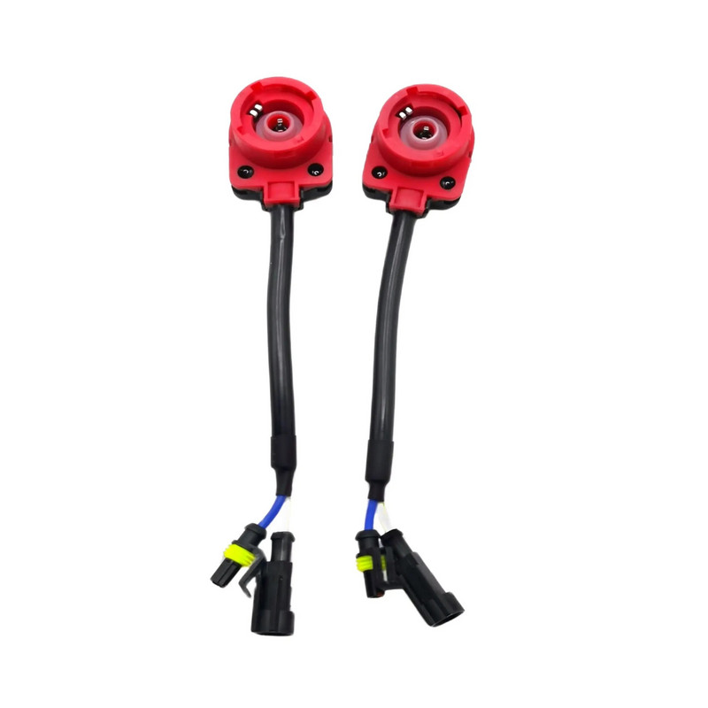 2PCS D2S D4S Socket Adapters 12V AC d2s d4s Μετατροπείς Xenon Σύρμα Καλώδιο Σύνδεση Ρελέ Πλεξούδα 12V Αυτοκίνητα HID Προβολείς Λαμπτήρες