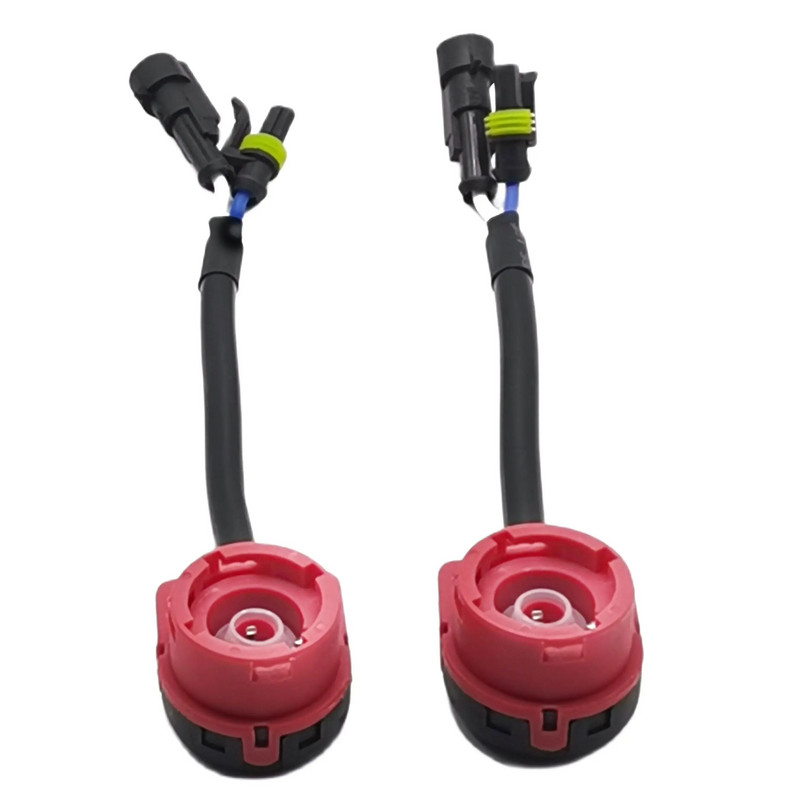 2PCS D2S D4S Socket Adapters 12V AC d2s d4s Μετατροπείς Xenon Σύρμα Καλώδιο Σύνδεση Ρελέ Πλεξούδα 12V Αυτοκίνητα HID Προβολείς Λαμπτήρες