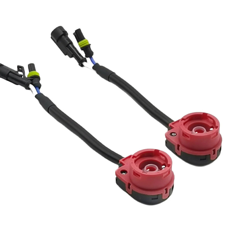 2PCS D2S D4S Socket Adapters 12V AC d2s d4s Μετατροπείς Xenon Σύρμα Καλώδιο Σύνδεση Ρελέ Πλεξούδα 12V Αυτοκίνητα HID Προβολείς Λαμπτήρες