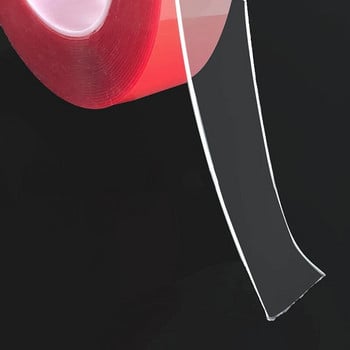 5/10/15/20 мм червена прозрачна силиконова двустранна лента с висока якост, без следи, самозалепващи се двустранни ленти за автомобилен домашен декор