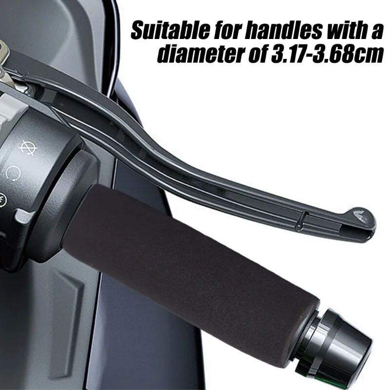 2 τμχ Αντιολισθητικό κάλυμμα λαβής μοτοσυκλέτας Μαλακές λαβές σφουγγαριού Κάλυμμα τιμονιού Αντικραδασμικό προστατευτικό χεριών Αξεσουάρ μοτοσυκλέτας