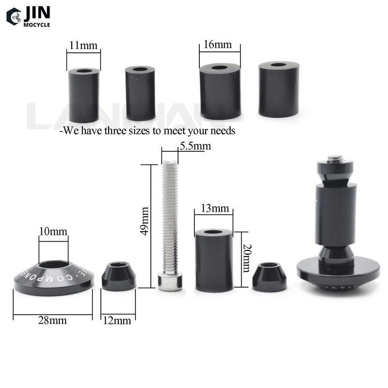 Alumīnija stūres rokturi Stūres stieņa galu spraudņa slīdnis priekš KTM 125 200 250 300 350 450 500 EXC EXCF XC XCF XCW SX SXF TPI SIX DAYS