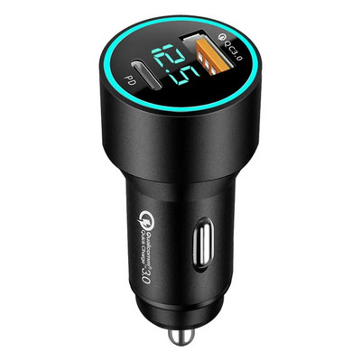 Fast USB Car Charger QC3.0 PD20W Auto USB Fast Charger Fast Charging Auto Charger Adapter for Mini Cars SUVs RV Trucks Sedan