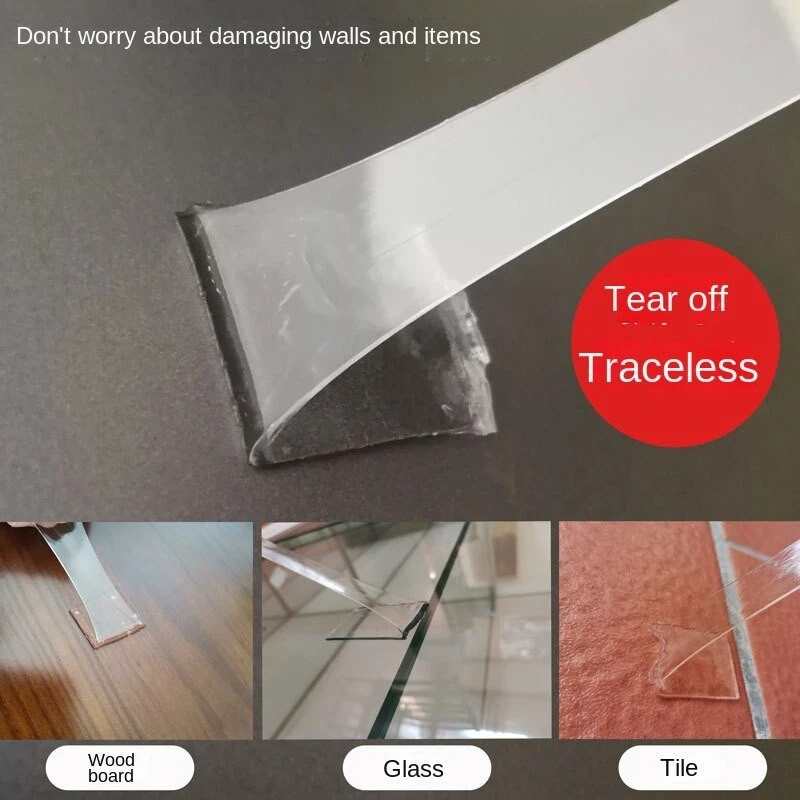 Нано лента с висок вискозитет, безшевно лепило за куки, акрилно 3-метрово двустранно тиксо, водоустойчиво, устойчиво на висока температура двустранно тиксо